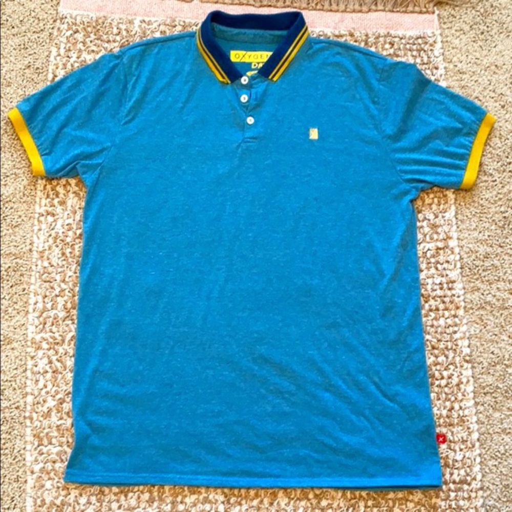 Oxygen Polo Shirt Aqua Green Collared